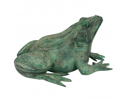 Toscano Bull Frog Medium Garden Statue