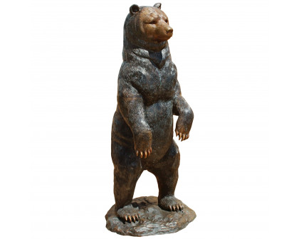 Toscano - Standing Black Bear Garden Statue