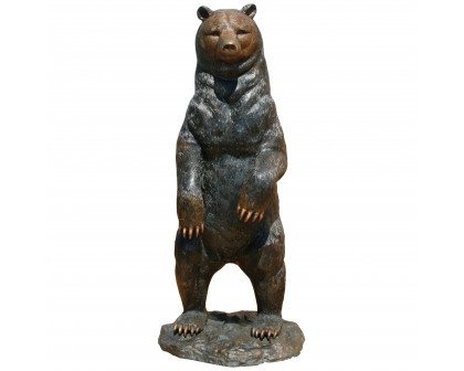 Toscano - Standing Black Bear Garden Statue