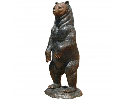 Toscano - Standing Black Bear Garden Statue