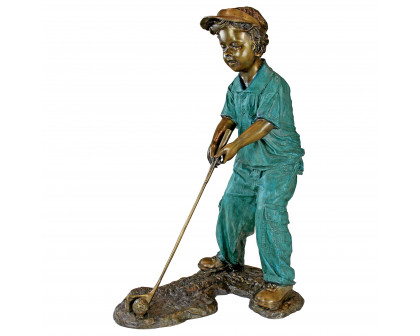 Toscano - Gabrielle the Girl Golfer Garden Statue