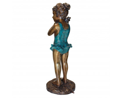 Toscano - Sea Shell Sounds Standing Girl Garden Statue