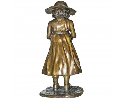 Toscano - Beulah Sundress Little Girl Reading Garden Statue