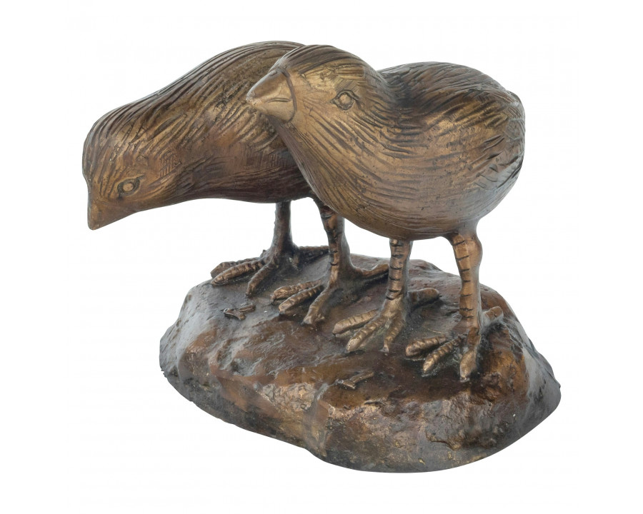 Toscano - California Quail Solid Garden Statue