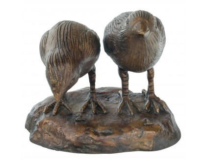 Toscano - California Quail Solid Garden Statue