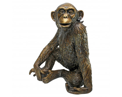 Toscano - Chatty Chimpanzee Garden Statue