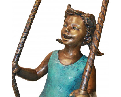 Toscano - Swinging Children Solid Garden Statue