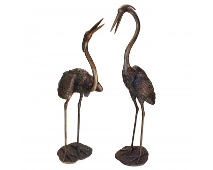 Toscano - Set of 2 Grande Heron Garden Statues