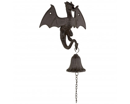 Toscano - Castle Dragon Gothic Bell in Iron