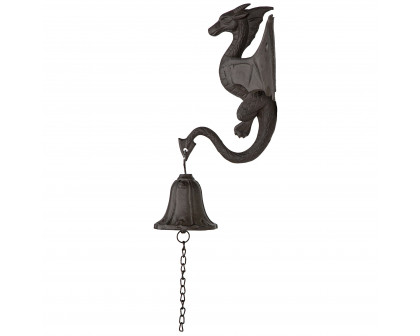 Toscano - Castle Dragon Gothic Bell in Iron