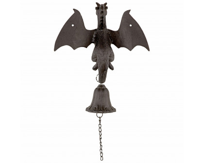 Toscano - Castle Dragon Gothic Bell in Iron