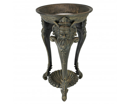 Toscano - Mythological Greek Satyr Walking Stick/Umbrella Stand in Cast Iron