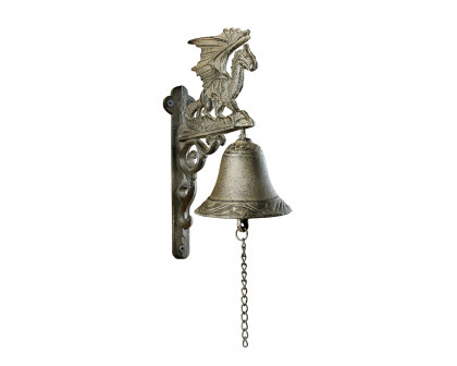 Toscano - Dragon of Murdock Manor Gothic Bell in Iron