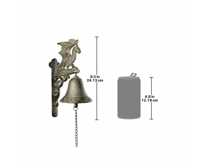 Toscano - Dragon of Murdock Manor Gothic Bell in Iron