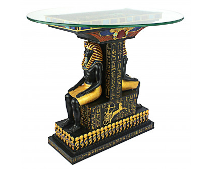 Toscano - Tut the Egyptian Pharaoh Sculptural Table in Designer Resin