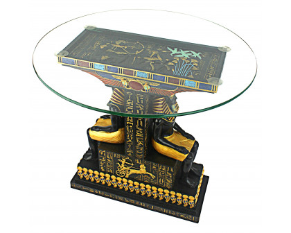 Toscano - Tut the Egyptian Pharaoh Sculptural Table in Designer Resin