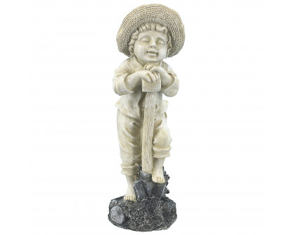 Toscano Young Gardener Boy Samuel Statue - Medium