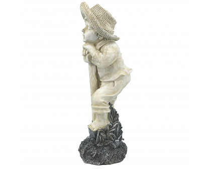 Toscano Young Gardener Boy Samuel Statue - Medium