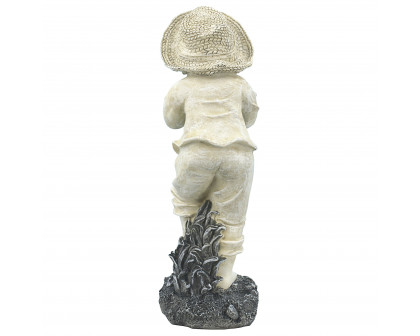 Toscano Young Gardener Boy Samuel Statue - Medium