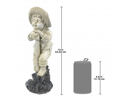 Toscano Young Gardener Boy Samuel Statue - Medium