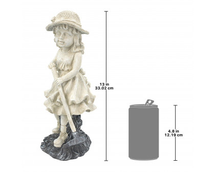 Toscano Young Gardener Girl Rebecca Statue - Medium