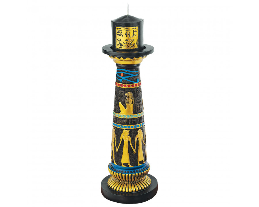 Toscano - Temple of Luxor Sculptural Egyptian Candleholder