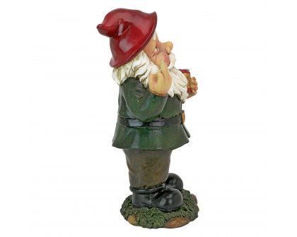 Toscano - Foul Finger Tipsy Tim Beer Garden Gnome Statue