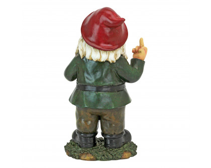 Toscano - Foul Finger Tipsy Tim Beer Garden Gnome Statue