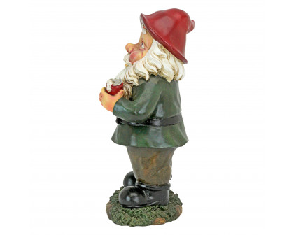 Toscano - Foul Finger Tipsy Tim Beer Garden Gnome Statue