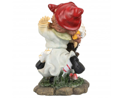 Toscano - Dancing Duo Garden Gnome Statue