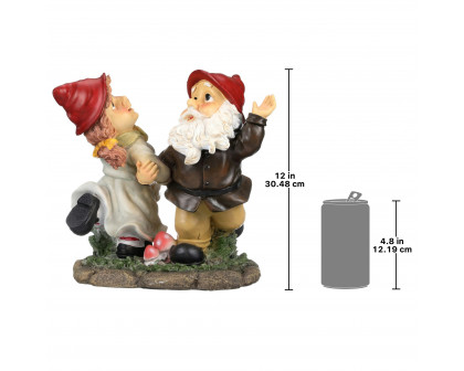 Toscano - Dancing Duo Garden Gnome Statue