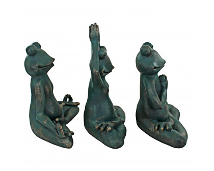 Toscano - RelaxRenew and Ribbit Zen Garden Frog Statues