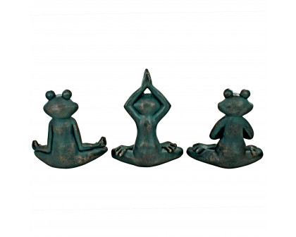 Toscano - RelaxRenew and Ribbit Zen Garden Frog Statues