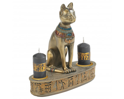 Toscano - Altar of the Goddess Bastet Candleholder