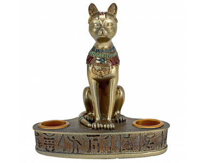 Toscano - Altar of the Goddess Bastet Candleholder