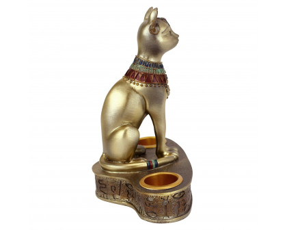 Toscano - Altar of the Goddess Bastet Candleholder