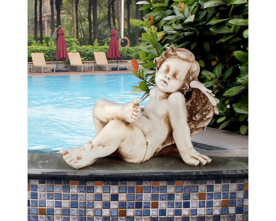 Toscano - Pause for Repose Garden Angel Statue