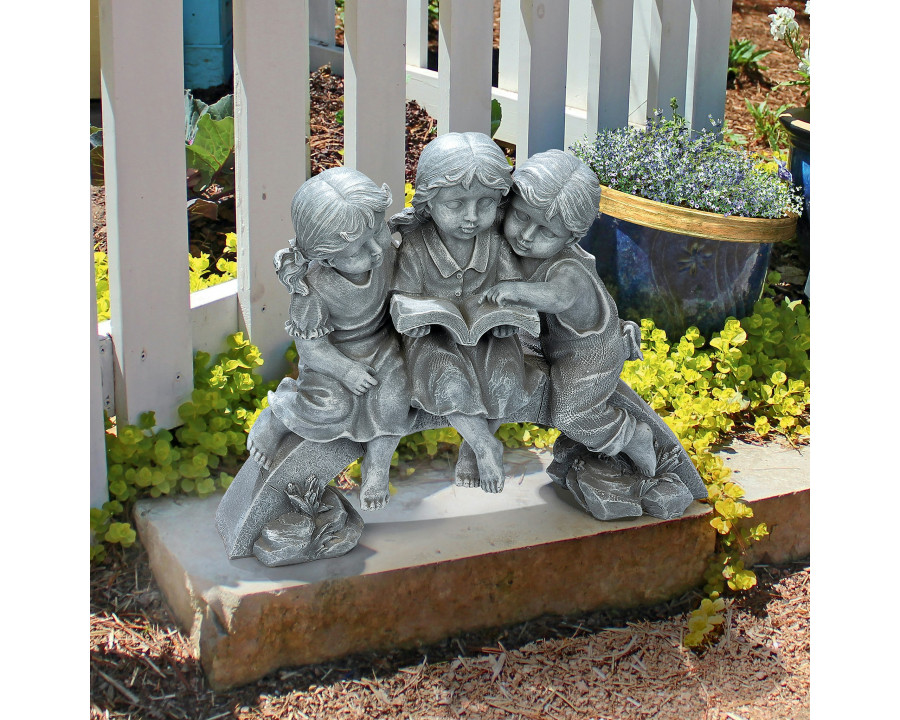 Toscano - Nature Scholars Reading Children Garden Statue