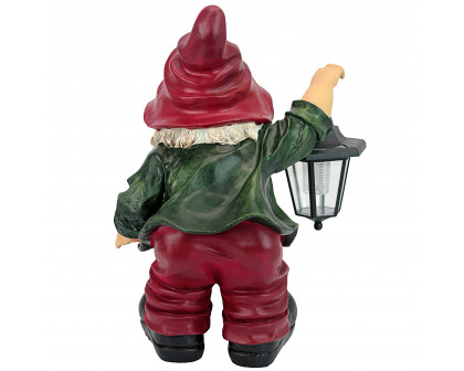 Toscano - Edison with the Lighted Lantern Garden Gnome Statue