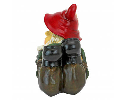 Toscano - Sun Dont Shine Mooning Naughty Garden Gnome Statue