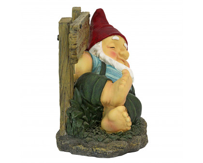 Toscano - Irving Gnomlin Resting on His Laurels Garden Gnome Statue