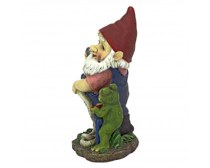 Toscano - Firefighter Franz and his Frog Fire Brigade Garden Gnome Statue