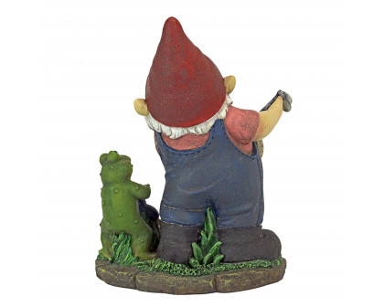 Toscano - Firefighter Franz and his Frog Fire Brigade Garden Gnome Statue