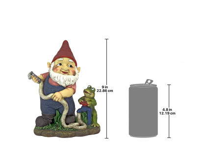 Toscano - Firefighter Franz and his Frog Fire Brigade Garden Gnome Statue