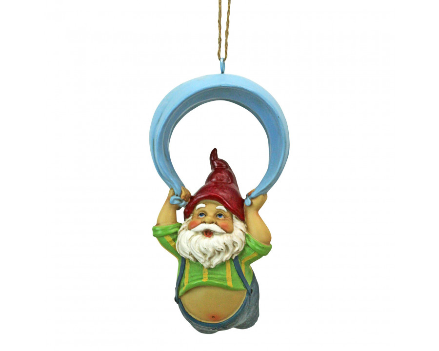 Toscano - Paavo and his Parachute Adrenaline Junkie Hanging Garden Gnome Statue