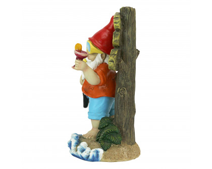 Toscano - Happy Hour Tropical Garden Gnome Statue