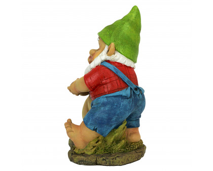 Toscano - Happy as a Pig in Slop Garden Gnome Statue