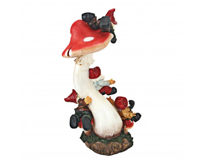 Toscano - Mushroom Madness Garden Gnome Statue