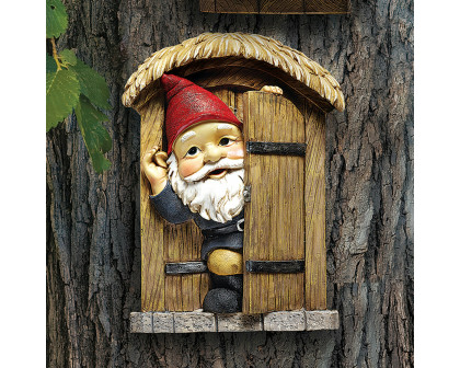 Toscano - The Knothole Gnomes Garden Welcome Tree Sculpture