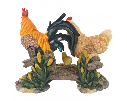 Toscano - Chickens Bridging the Roost Garden Statue